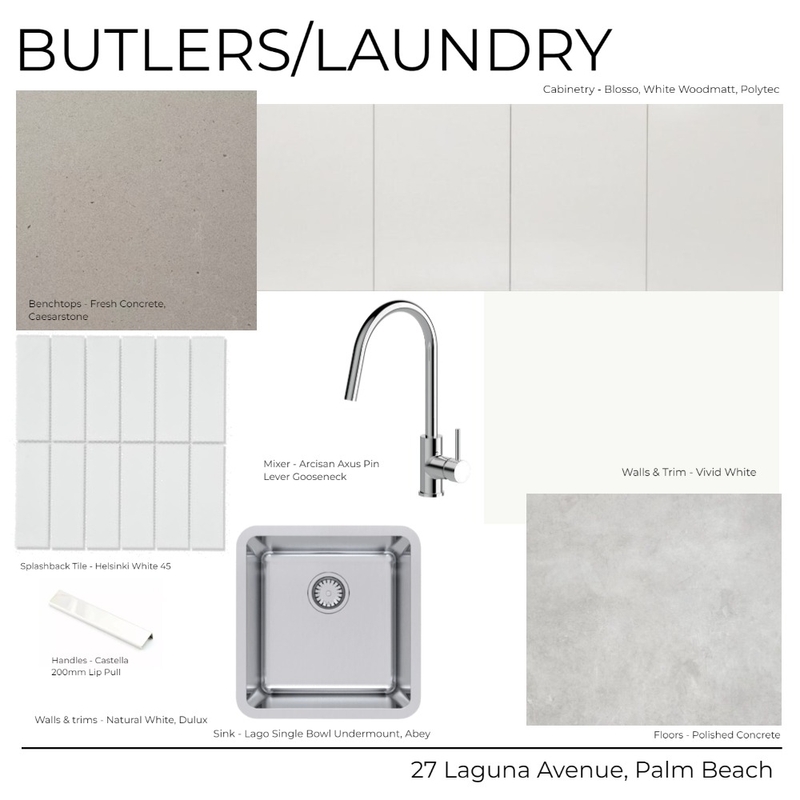 27 Laguna Avenue - Butlers/Laundry (White) Mood Board by Kathle         Study     en Holland on Style Sourcebook