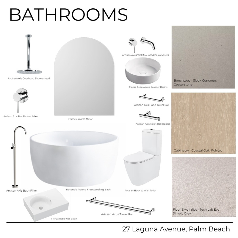 27 Laguna Avenue - Bathrooms (Light) Mood Board by Kathle         Study     en Holland on Style Sourcebook