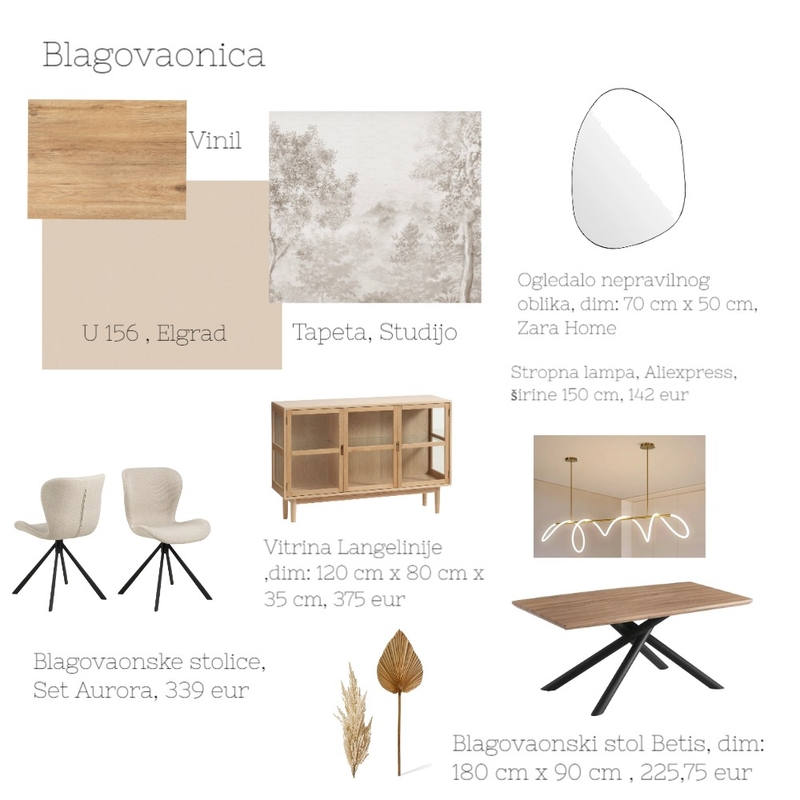 Blagovaonica Mood Board by acikovic on Style Sourcebook