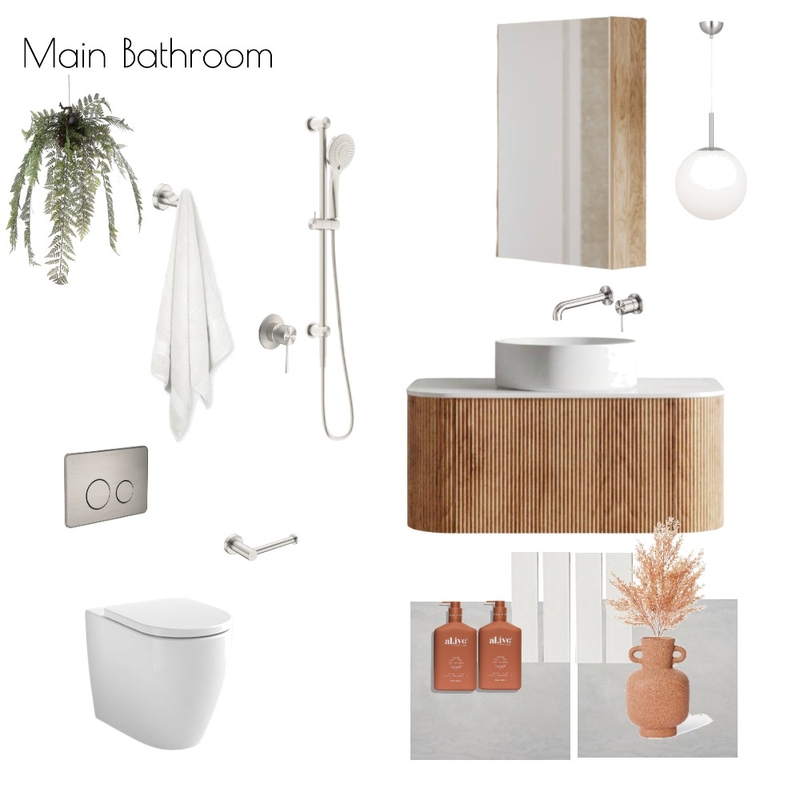 Main Bathroom Mood Board by The Blue Space Designer on Style Sourcebook