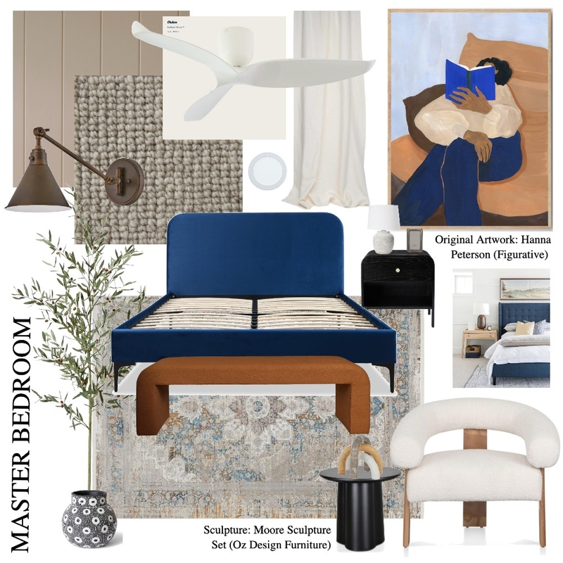 Module 9 - Master Bedroom Moodboard Mood Board by mdystone on Style Sourcebook