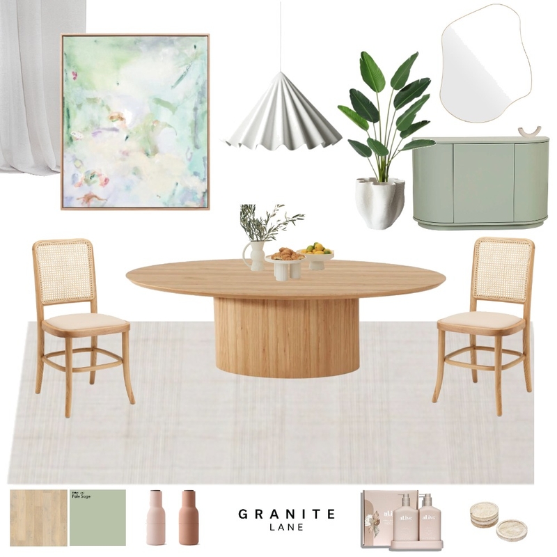 A fresh dining space with pastel tones Mood Board by Granite Lane on Style Sourcebook