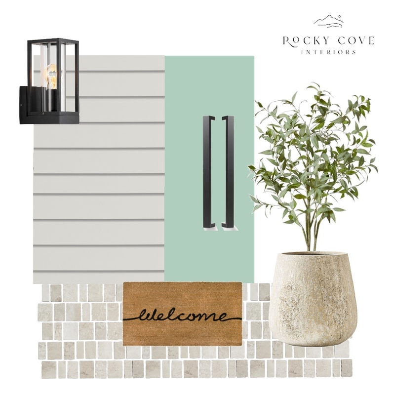 Front Entry with Mosaic tile Mood Board by Rocky Cove Interiors on Style Sourcebook