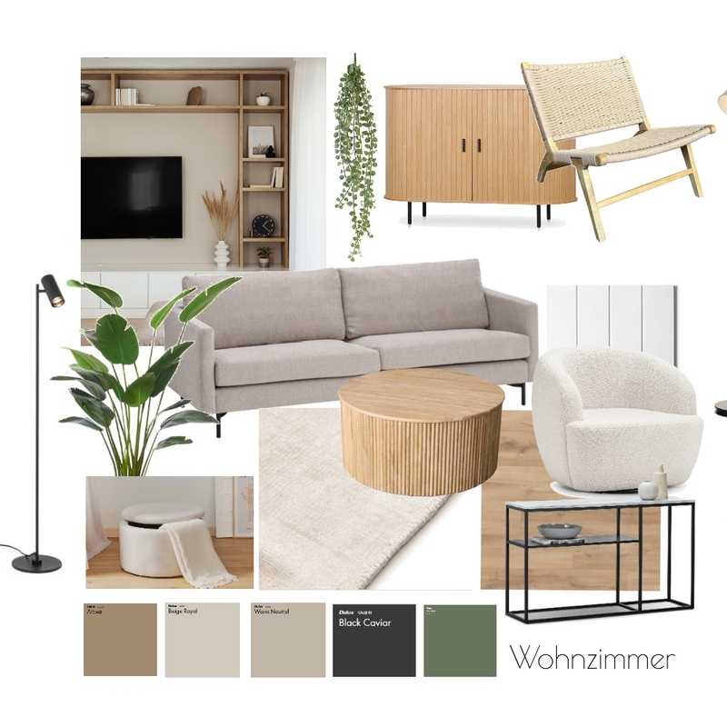 Wohnzimmer Scandi Variante III Mood Board by RiederBeatrice on Style Sourcebook