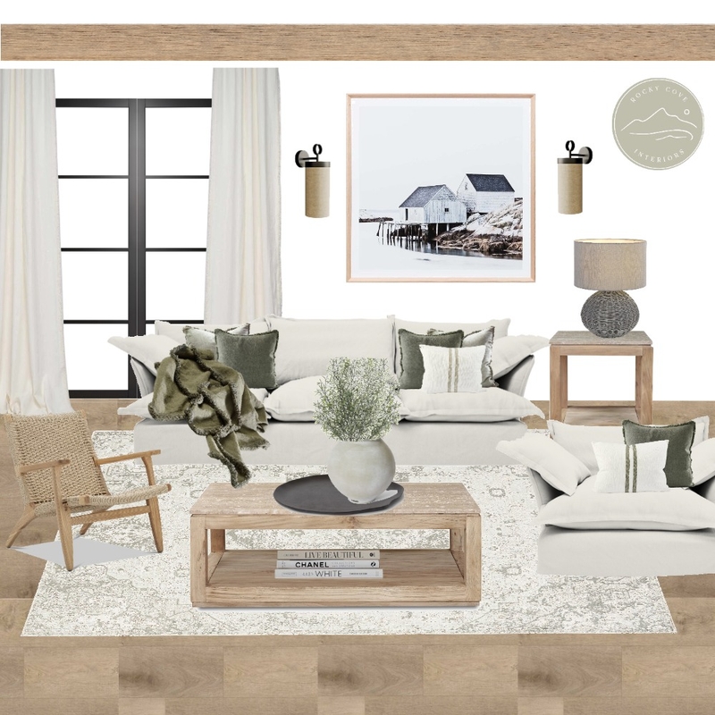 Transitional meets sophisticated coastal lounge Mood Board by Rocky Cove Interiors on Style Sourcebook