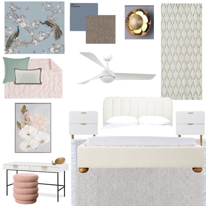 Girls bedroom 2 Mood Board by Morrissey Home Styling on Style Sourcebook