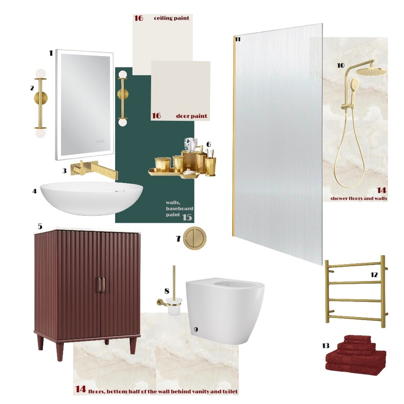 Bathroom Mood Board by juliapiroh on Style Sourcebook