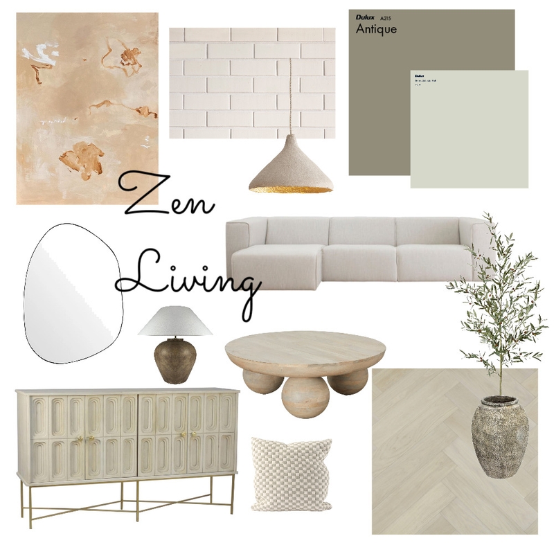 Zen Living Mood Board by Instyle_byrhi on Style Sourcebook