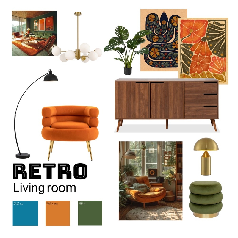 Retro Mood Board by LEAHRT on Style Sourcebook