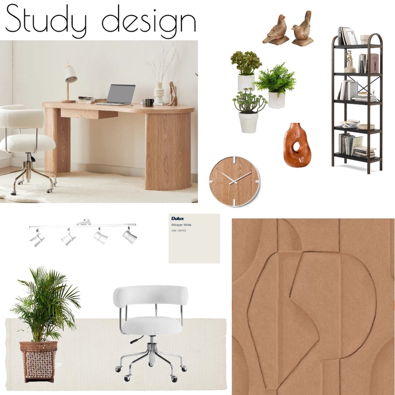 Study Design Mood Board by Audrey Muse Interiors on Style Sourcebook