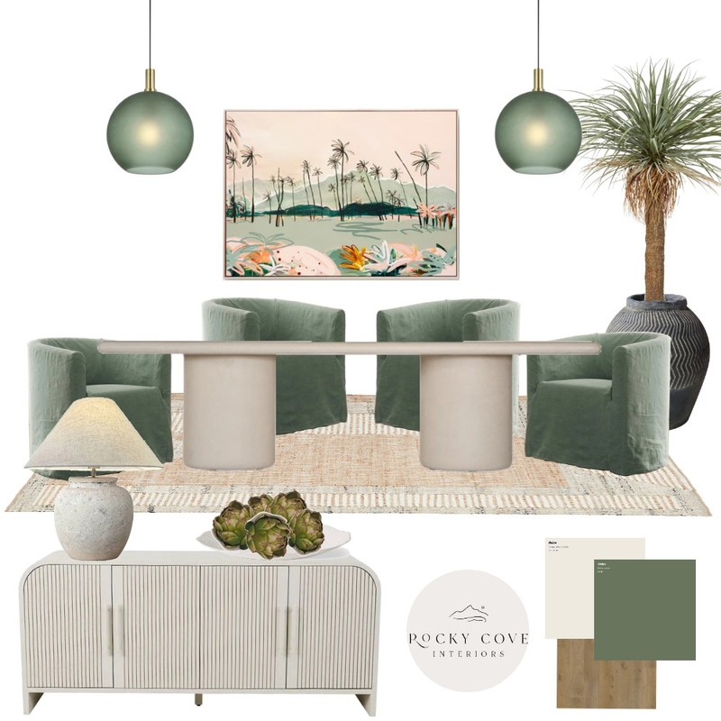 Cactus green dining Mood Board by Rocky Cove Interiors on Style Sourcebook