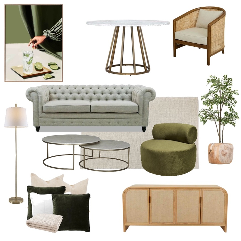 Olive luxe Mood Board by Casa Rae Styling & Design on Style Sourcebook