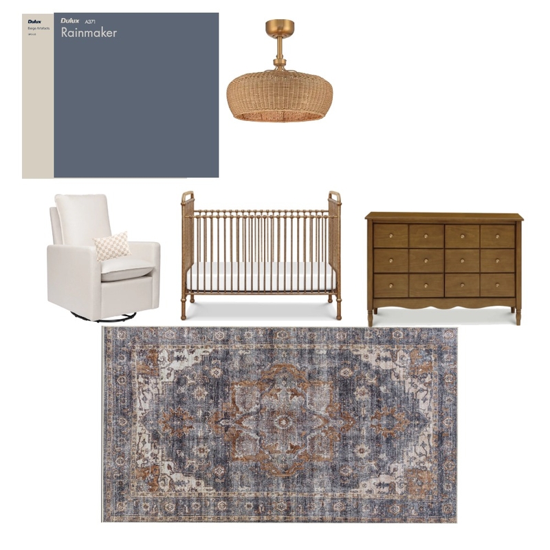 Blue Nursery Mood Board by AprilMccutchan on Style Sourcebook