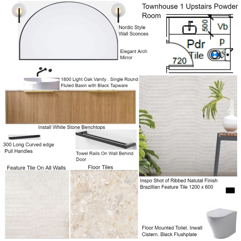 Cheryl Townhouse 1 Upstairs Pdr Room Mood Board by staged design on Style Sourcebook