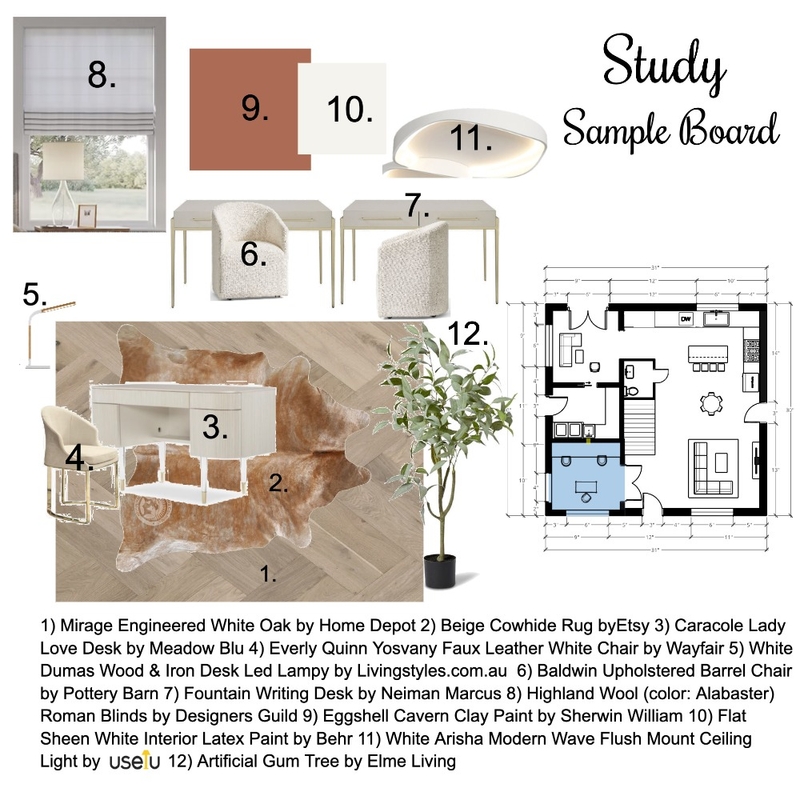 Study Mood Board Mood Board by Clawes Design on Style Sourcebook