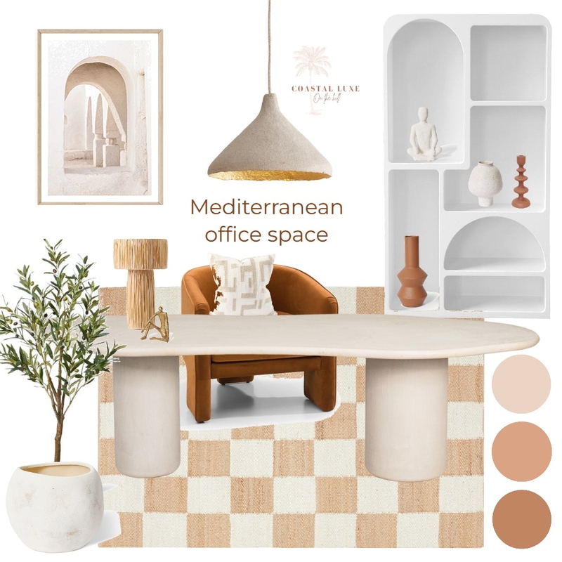 Mediterranean Office Space Mood Board by Haus Interior Designs on Style Sourcebook