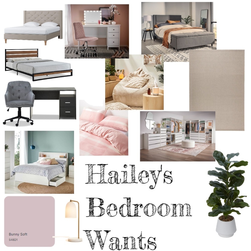 Hailey's Bedroom Ideas Mood Board by taylacorben@outlook.com on Style Sourcebook
