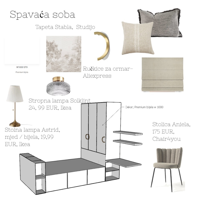 Spavaća soba Mendeš Mood Board by acikovic on Style Sourcebook