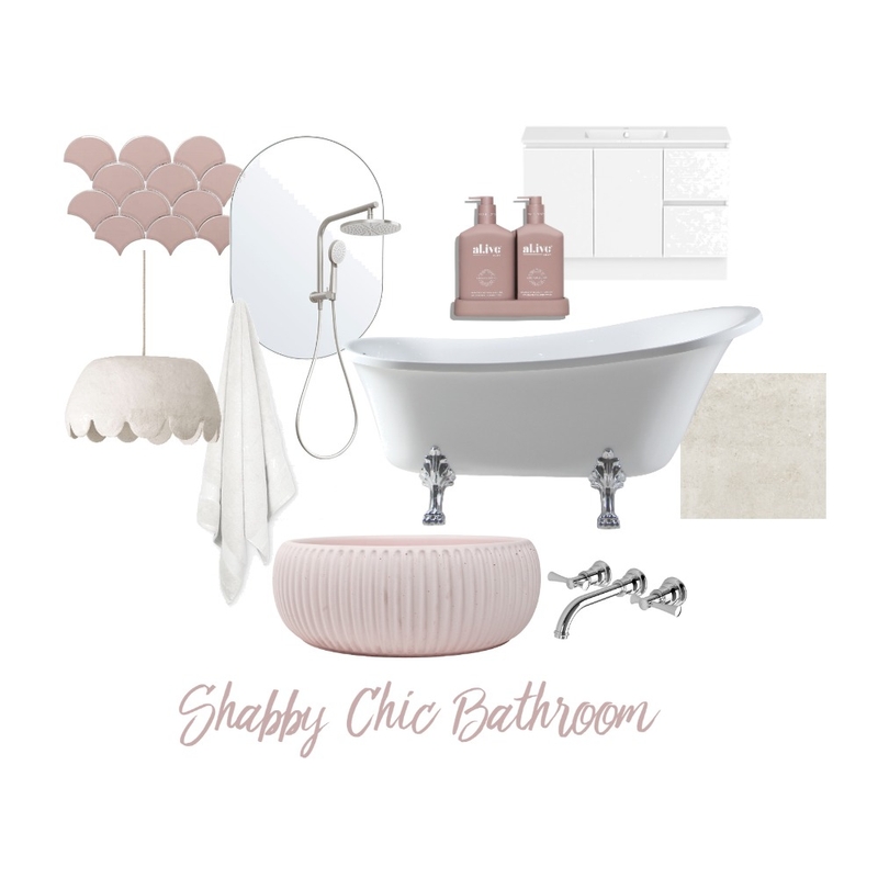 Shabby Chic Bathroom Mood Board by Embellish Interiors on Style Sourcebook