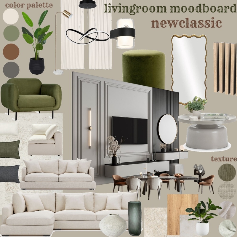 livingroom moodboard newclassic Mood Board by ALAA712 on Style Sourcebook