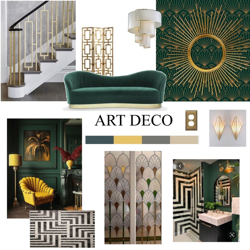ART-DECO STYLE-BOARD Mood Board by EUH on Style Sourcebook