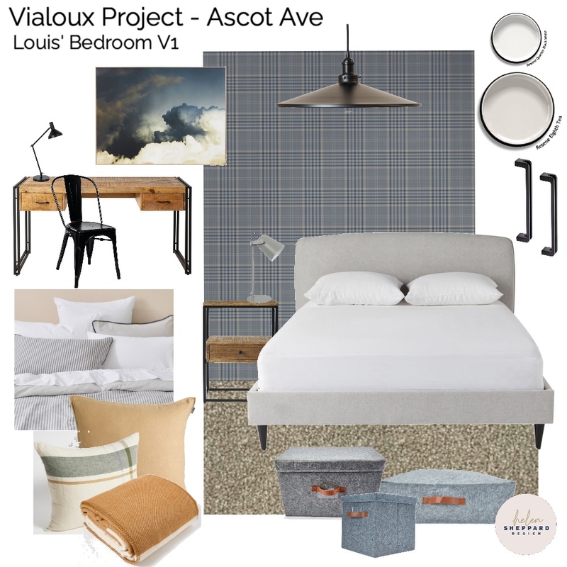 Louis' Bedroom Mood Board by Helen Sheppard on Style Sourcebook