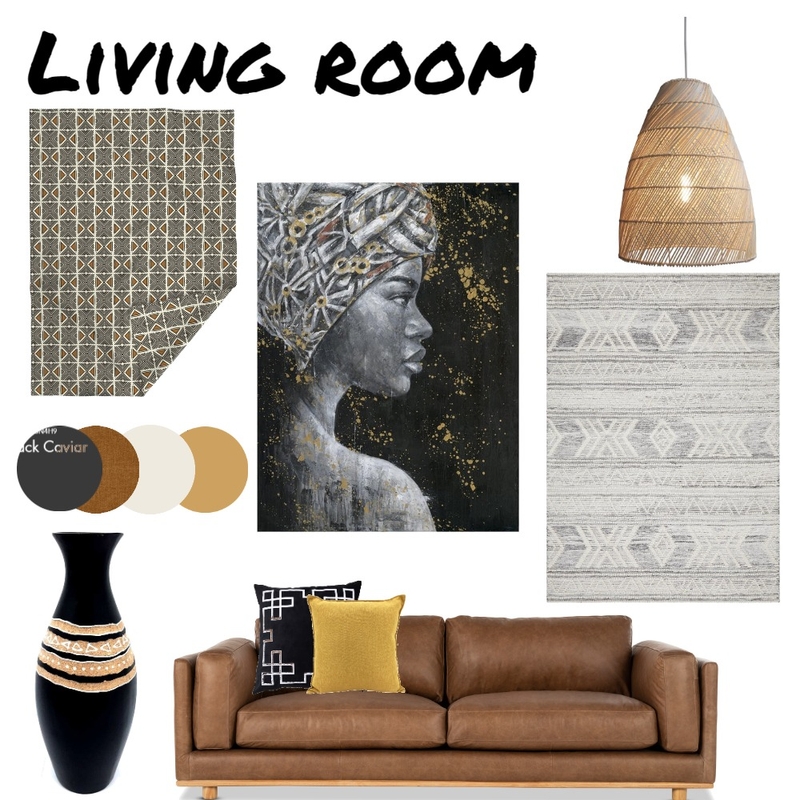 African Living Room Mood Board by LizzyJ on Style Sourcebook