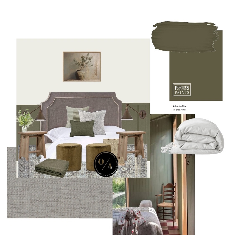 Bedroom paint swatching Mood Board by O/A Designs on Style Sourcebook