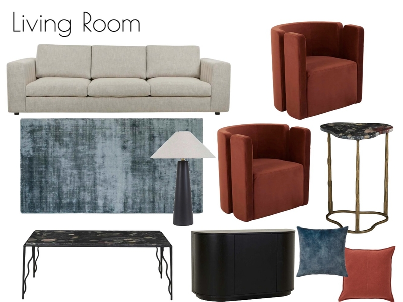 Living Room - Task 2 Mood Board by interiorschemes@gmail.com on Style Sourcebook