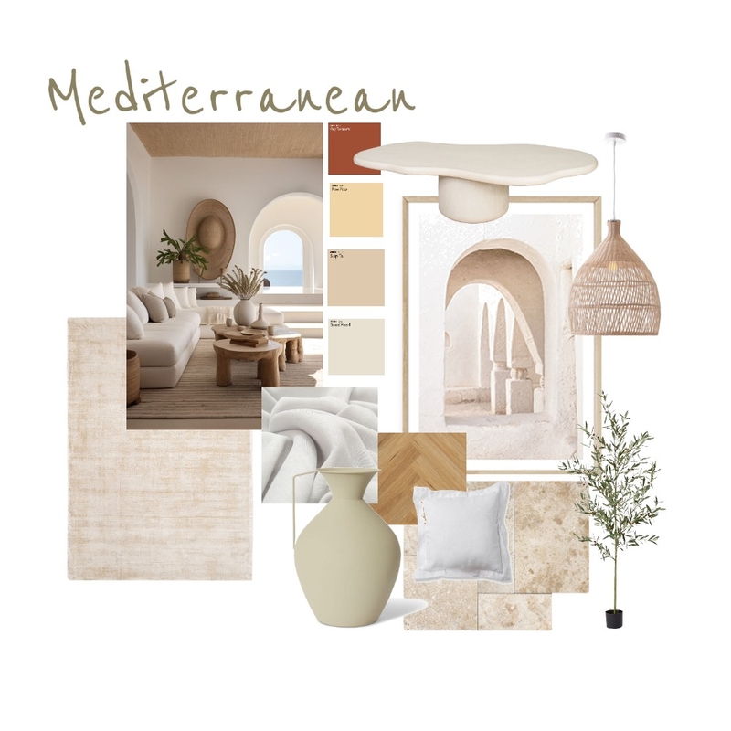Mediterranean Design Style Mood Board Mood Board by Embellish Interiors on Style Sourcebook