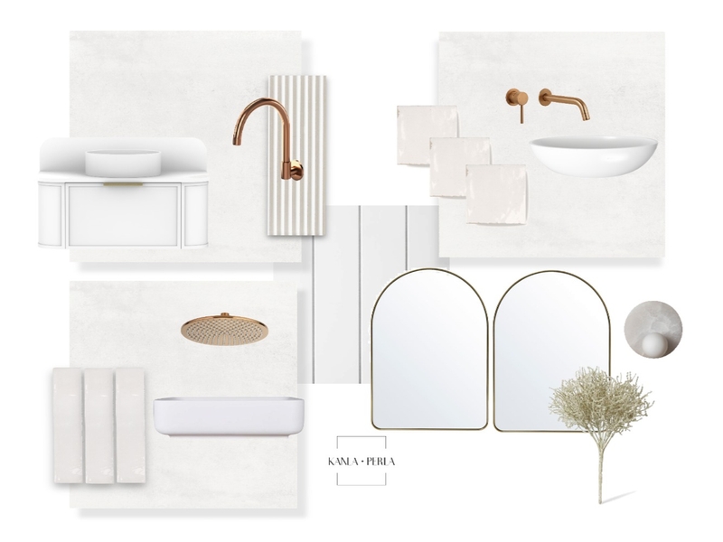 Spanish Coastal Contemporary Inspired Bathroom Mood Board by K A N L A    P E R L A on Style Sourcebook