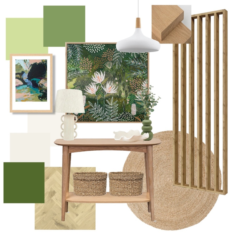 Module 9 – Sample Board – Entry Mood Board by Room with a View on Style Sourcebook