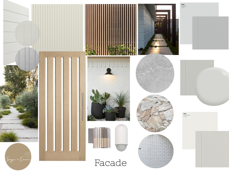 Loreen & Greg Facade Mood Board by Sage & Cove Interiors on Style Sourcebook