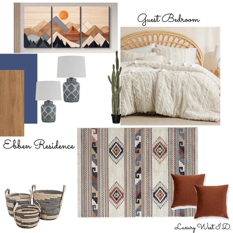 Brenda Ebben Residence-Guest Bedroom Mood Board by LUX WEST I.D. on Style Sourcebook