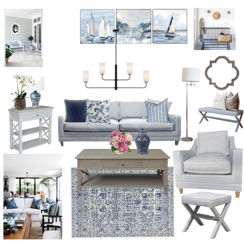 Hamptons Coastal Mood Board by NookNest Pty Ltd on Style Sourcebook