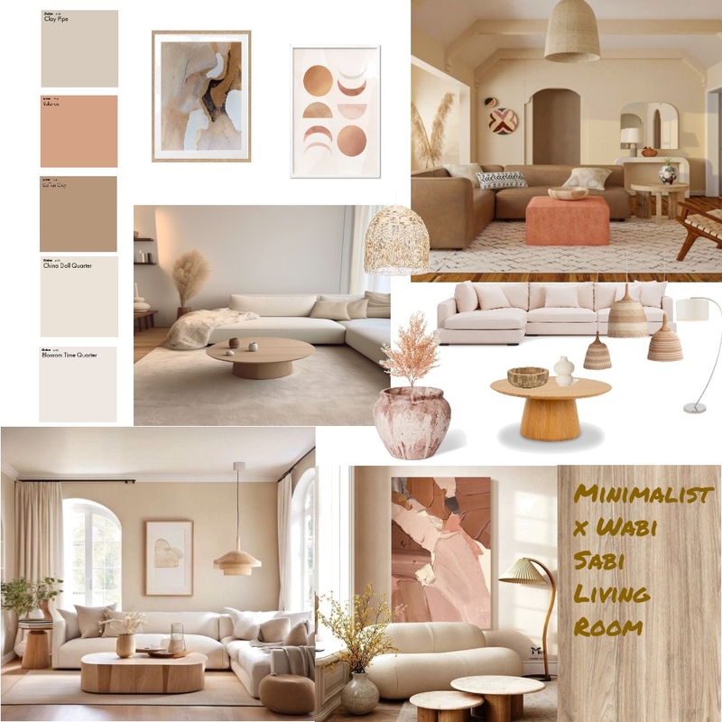 Minimalist x Wabi Sabi Living Room Mood Board - Christina Pyfrom Mood Board by foureverchrissy on Style Sourcebook