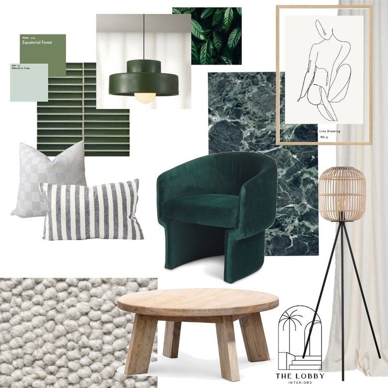 GREEN WITH ENVY Mood Board by TAP & TILE on Style Sourcebook