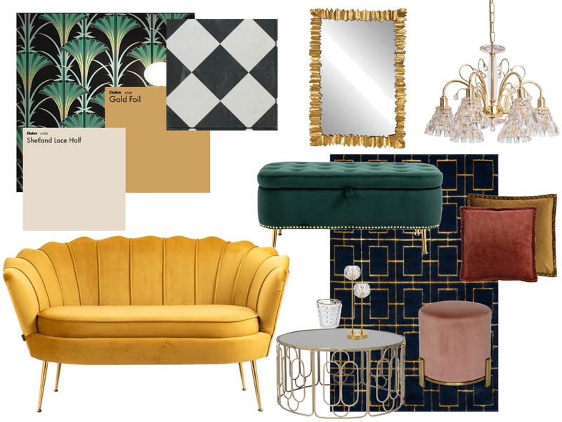 Art Deco Room Style Mood Boad Mood Board by PetaMichael on Style Sourcebook