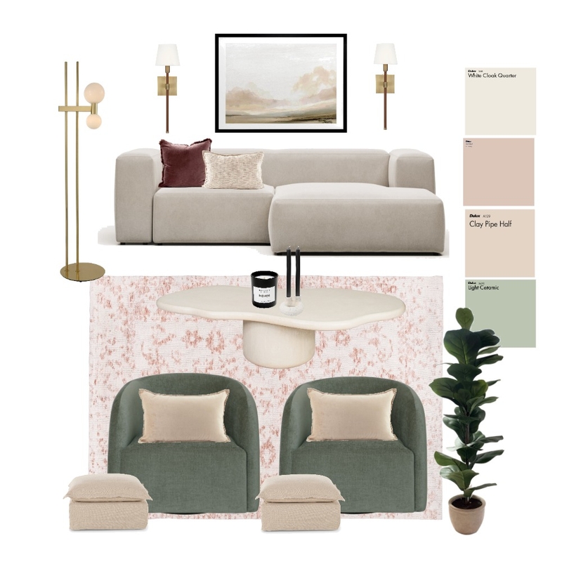Neutral living room Mood Board by In Order by Olivia on Style Sourcebook