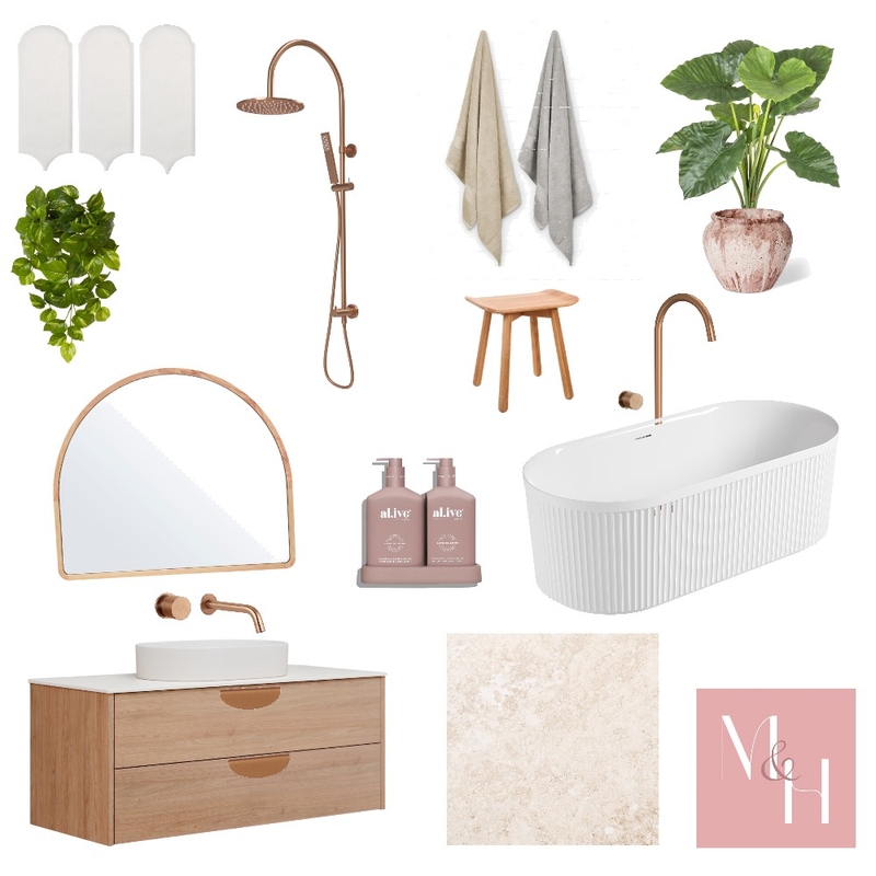 Coastal Bathroom Mood Board by Madeline Henderson on Style Sourcebook