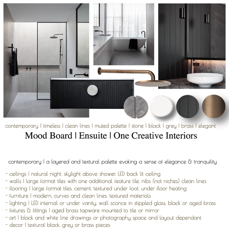 Mood Board - Ensuite NE Mood Board by ONE CREATIVE on Style Sourcebook