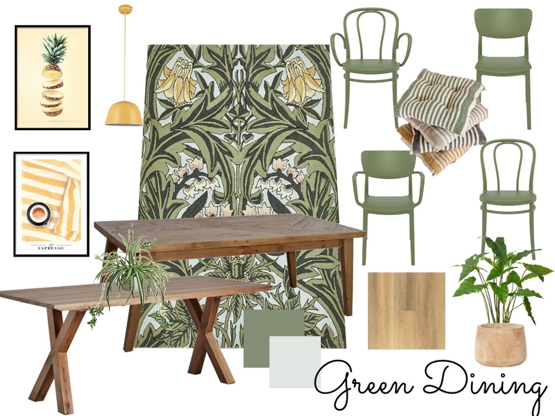 green dining Style 5 Mood Board by Bold and Personal Designs on Style Sourcebook