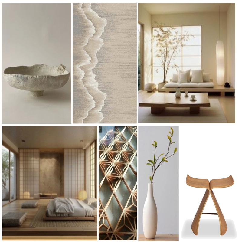 SOFT JAPANESE DESIGN STYLE BOARD Mood Board by Anneke Nomura on Style Sourcebook