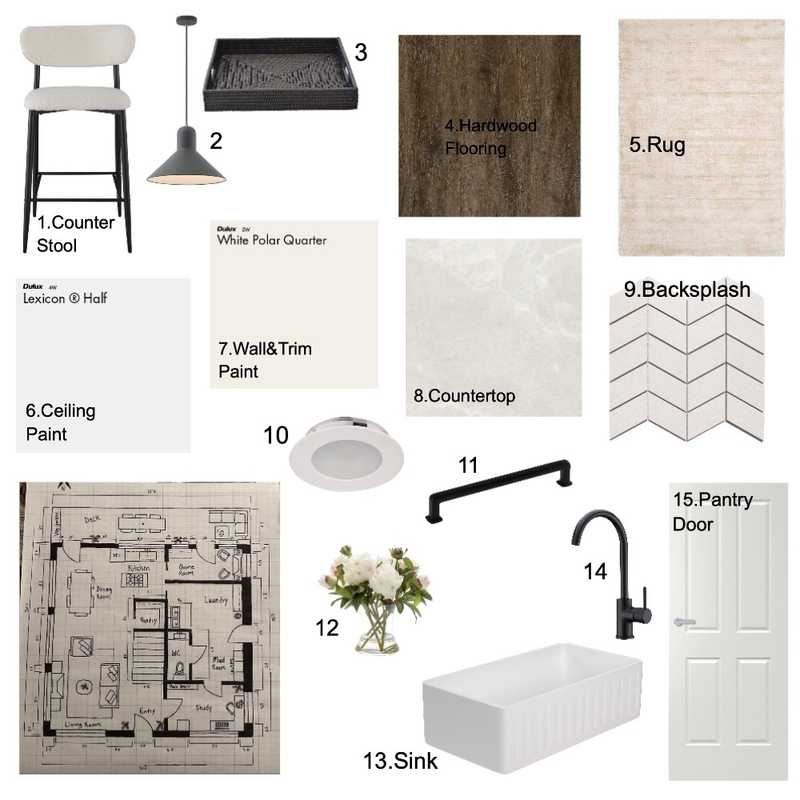 kitchen Interior Design Mood Board by kr257701