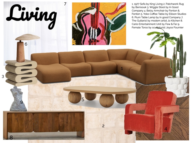 Living Mood Board by Milly Jennings on Style Sourcebook