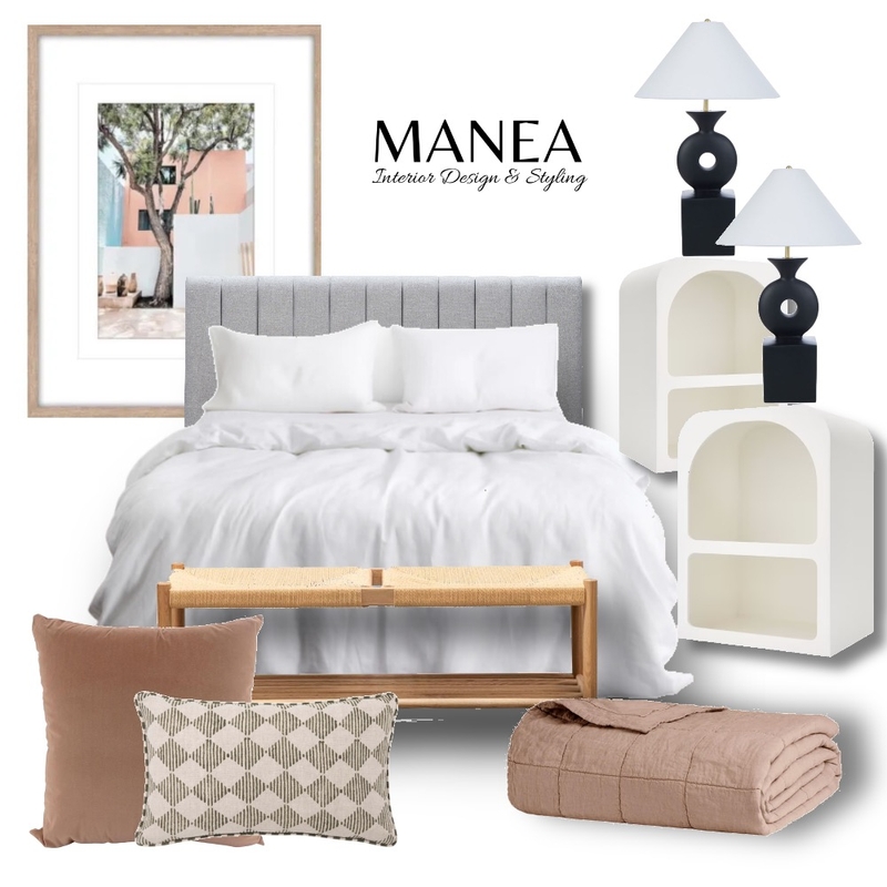 Freya Bedroom Mood Board by Manea Interior Design & Styling on Style Sourcebook