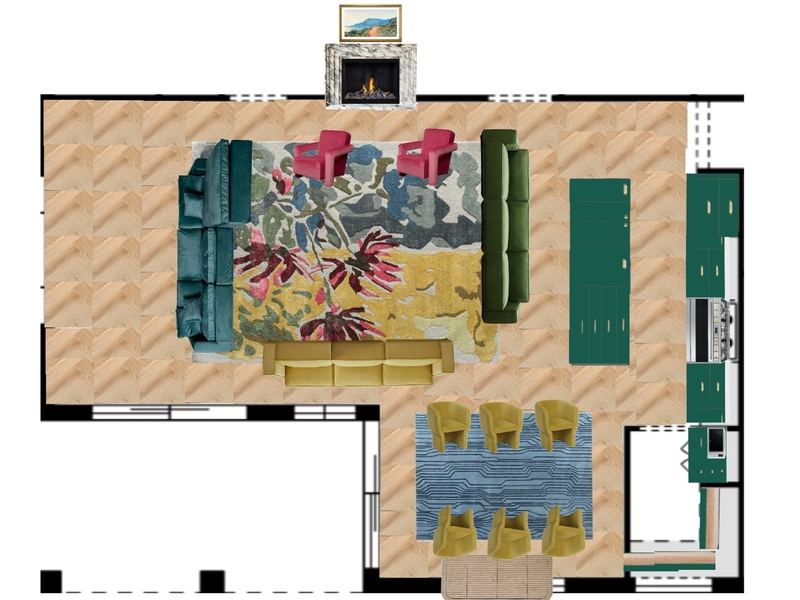 Great Room Space Planning Mood Board by dl2407 on Style Sourcebook