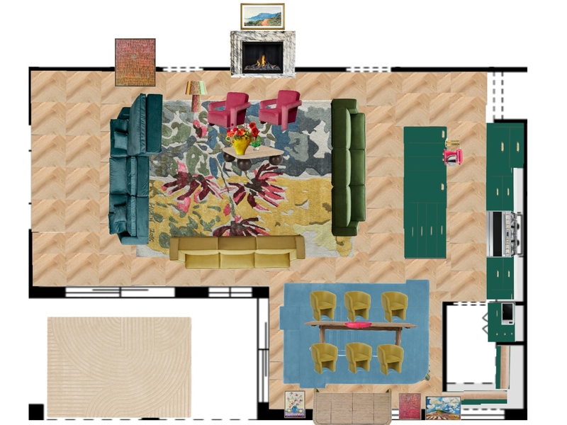Great Room Space Planning Mood Board by dl2407 on Style Sourcebook