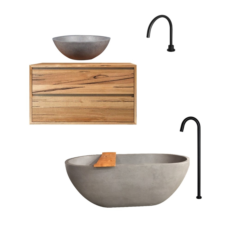 bathroom concrete tub Mood Board by Decor n Design on Style Sourcebook