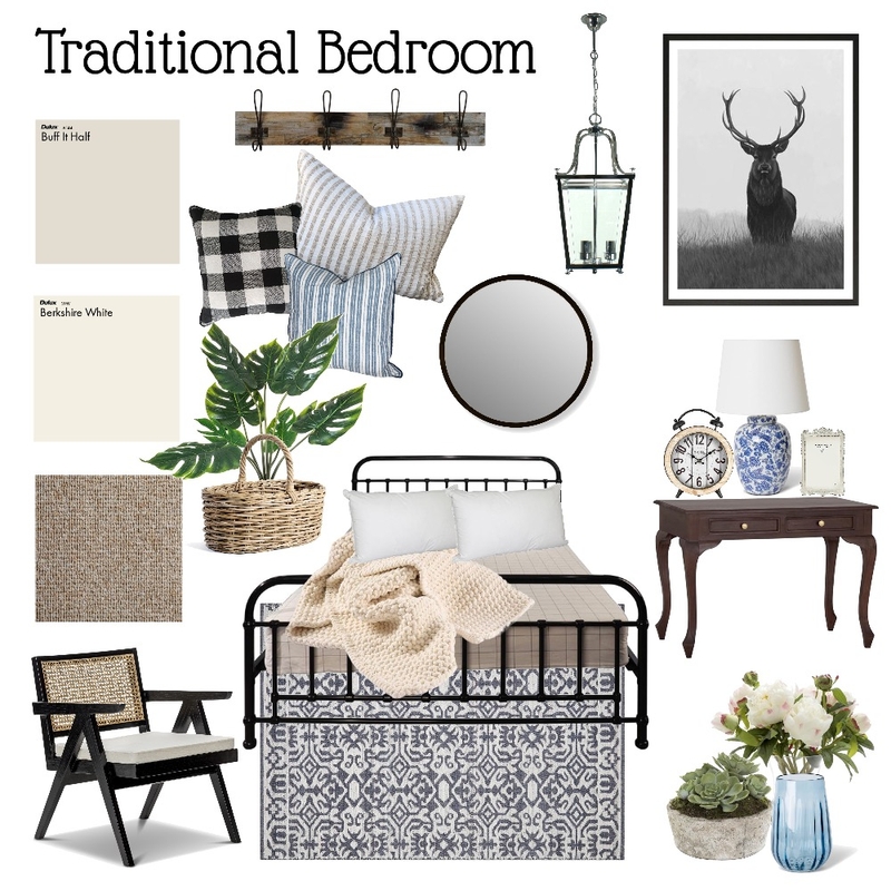 Traditional Bedroom Mood Board by Ladybird on Style Sourcebook